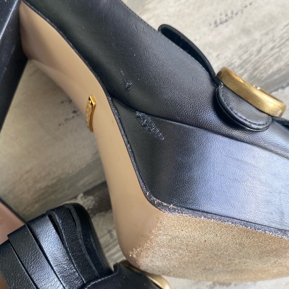 Gucci black high heel kiltie pumps. 6/36 - Picture 4 of 11